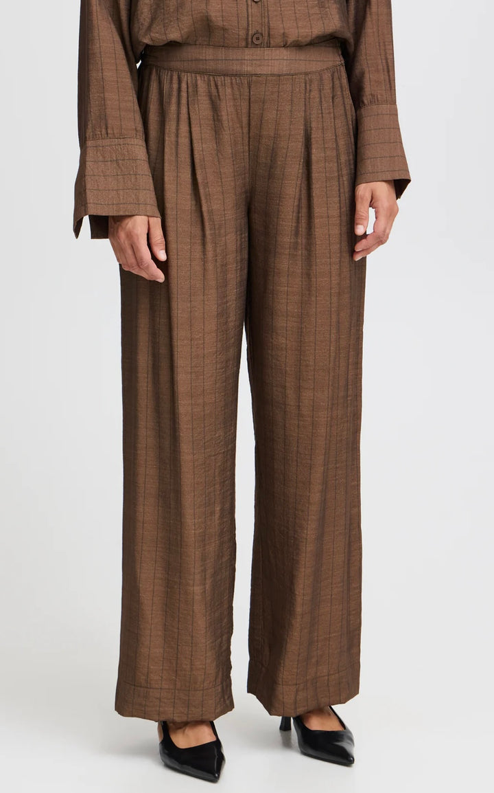 ARIANA TROUSER - BROWN & BLACK