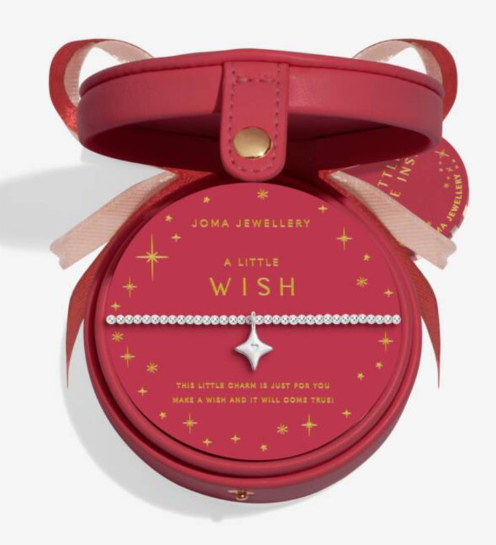 BAUBLE JEWELLERY BOX WISH SILVER PLATED BRACELET