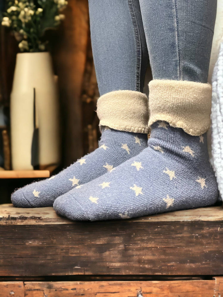 SUPER STAR COSY CUFF SOCKS