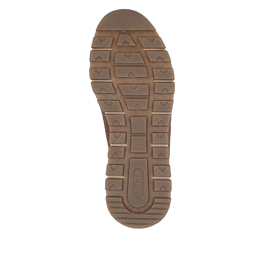 Rieker Men's Brown Leather Trainers B0507-24
