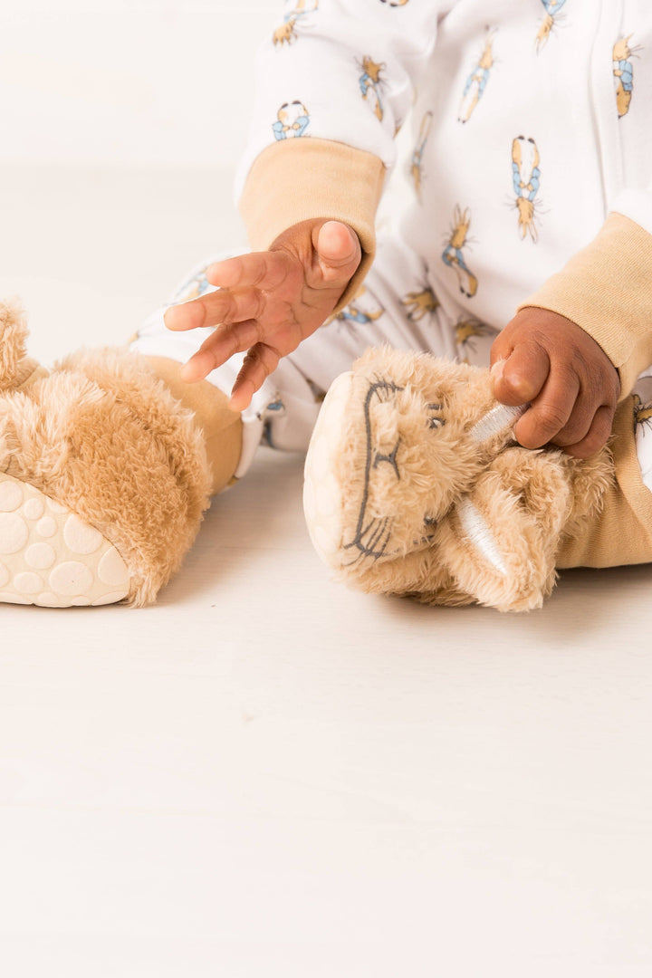 Peter Rabbit Fluffy Booties: Small (0-6 Months)