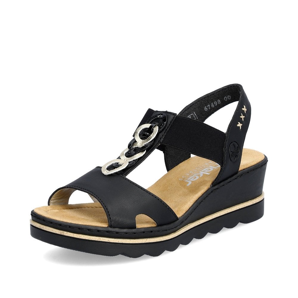 67498-00 LADIES' SANDALS BLACK SEITL. ANFLECHTER