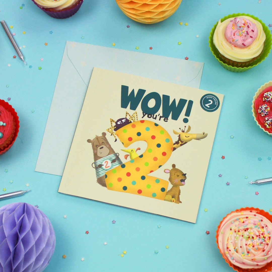 Wow! You're 2 | Age Cards | Age Birthday Cards | Age 2