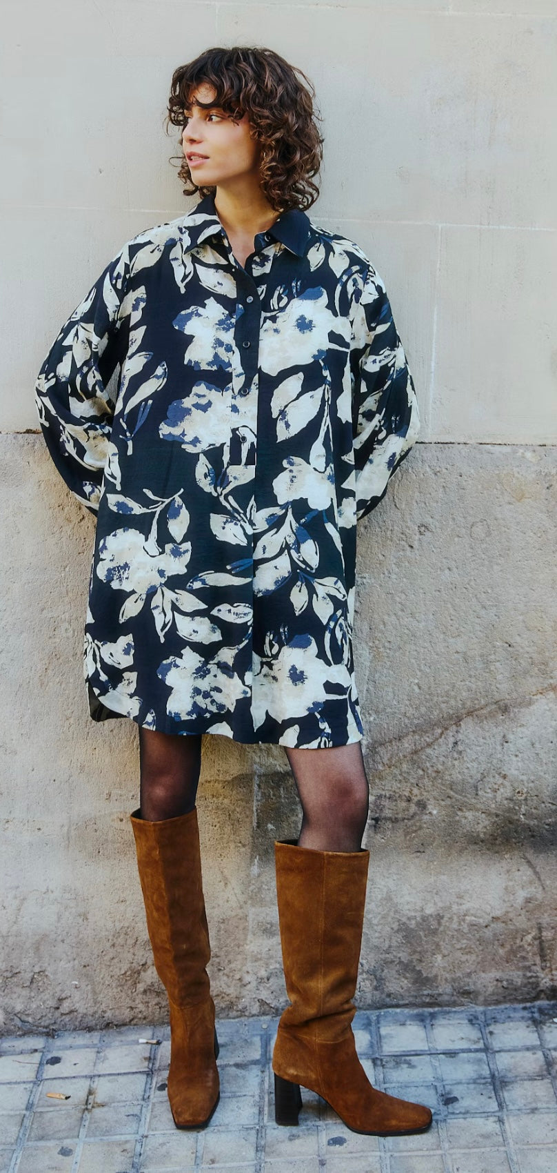 ARIANA DRESS DIS FLORAL BLACK