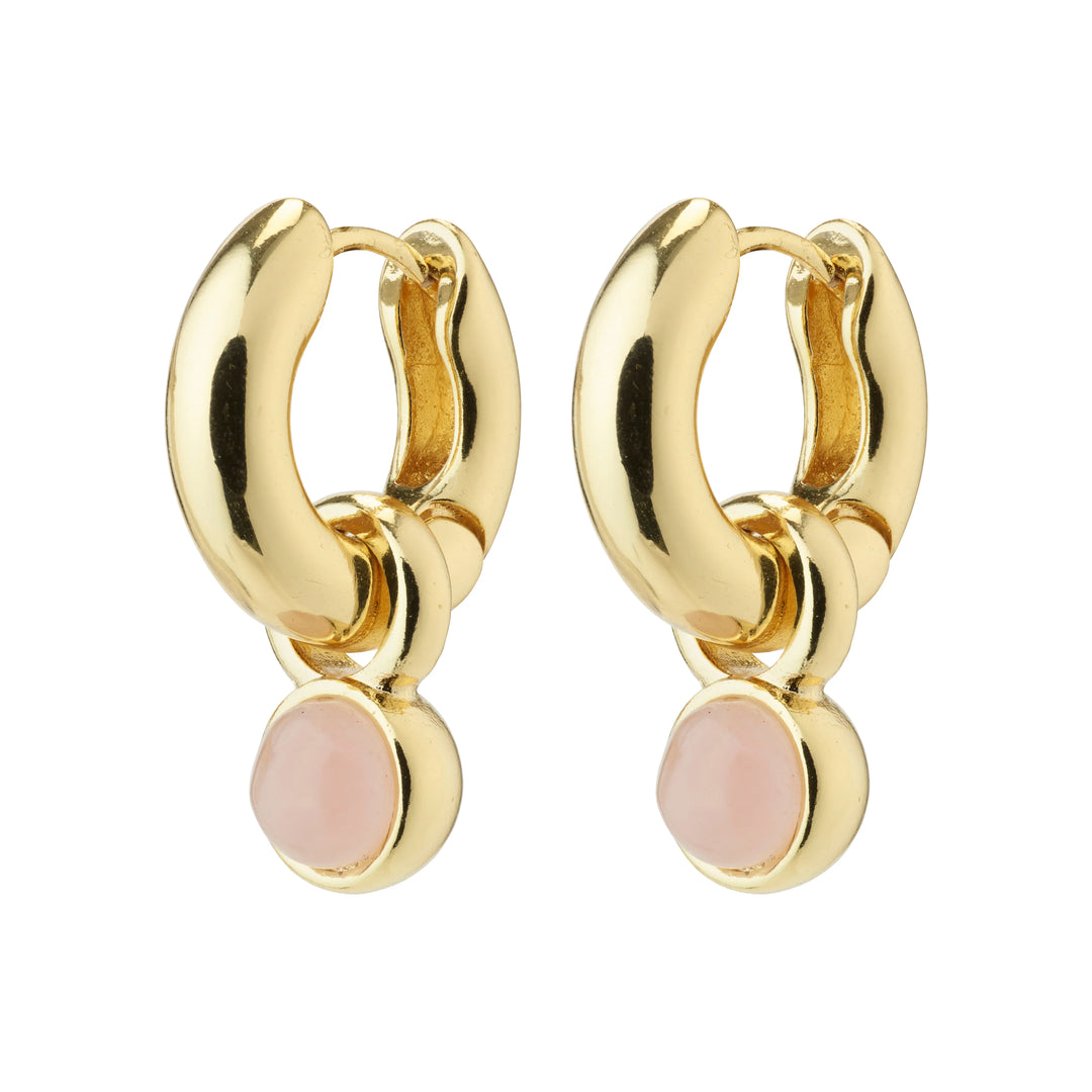EVAH rosa hoop earrings