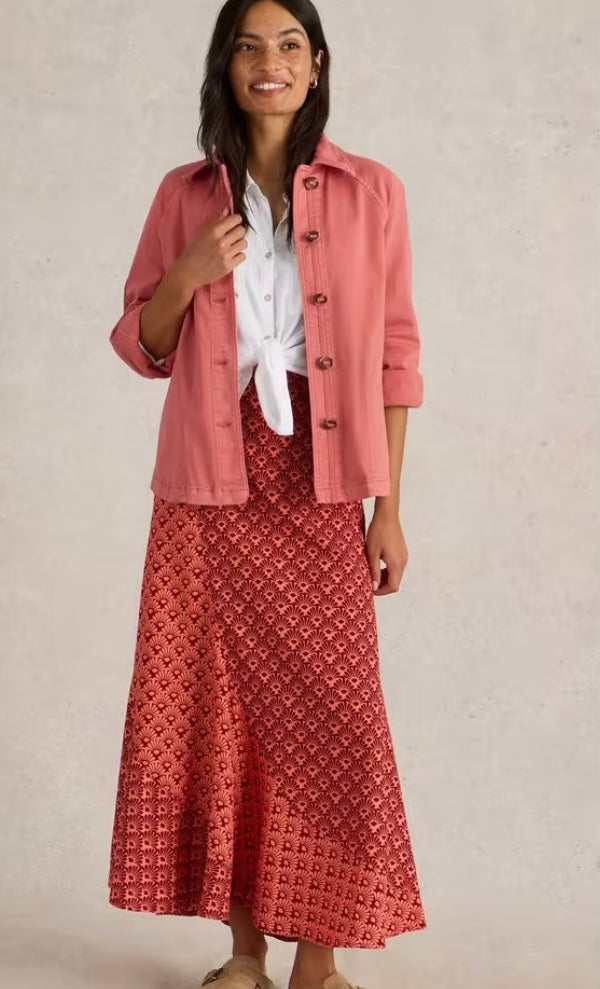 EDEN DENIM JACKET MID RED