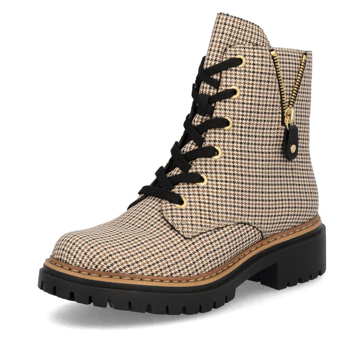 Rieker Women's Beige Biker Boots 72617-60