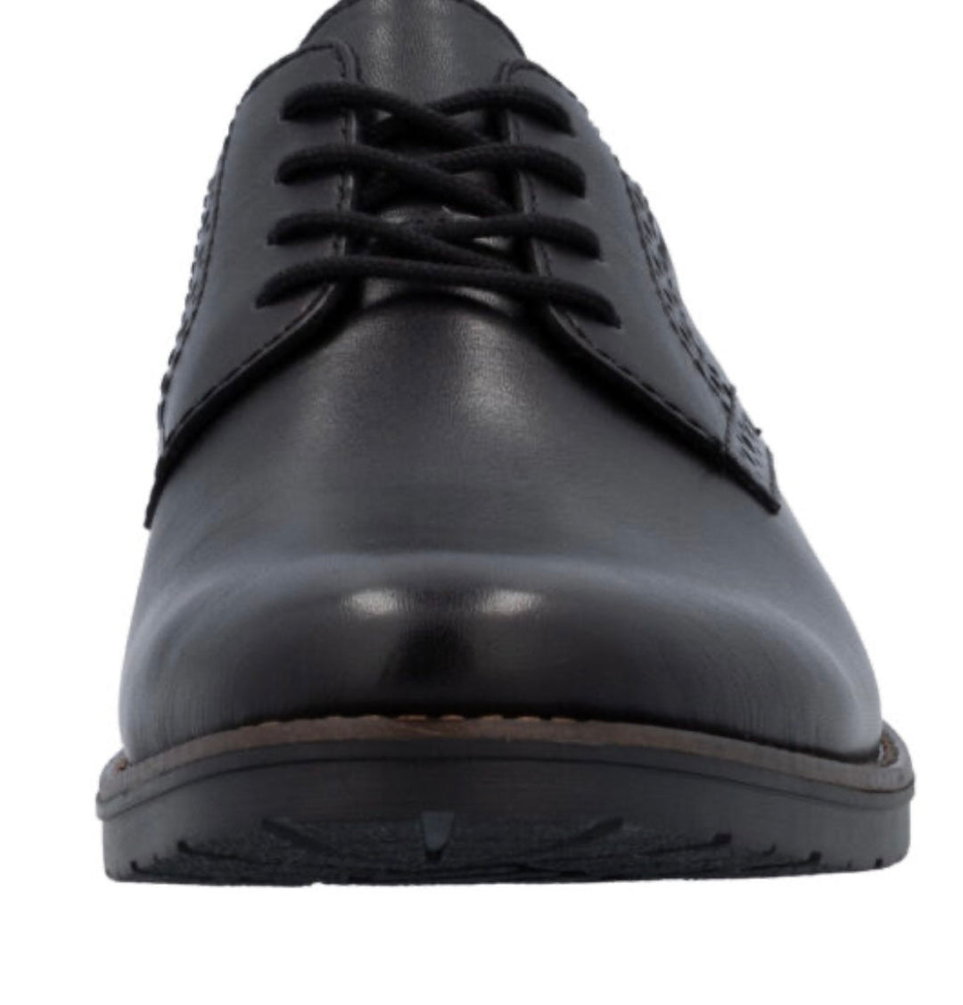 Rieker Men's Black Leather Trainers 14642-00