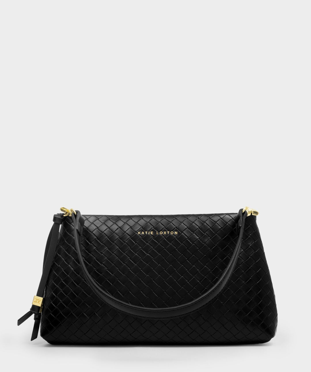 NOVA WOVEN TEXTURE CLUTCH | BLACK