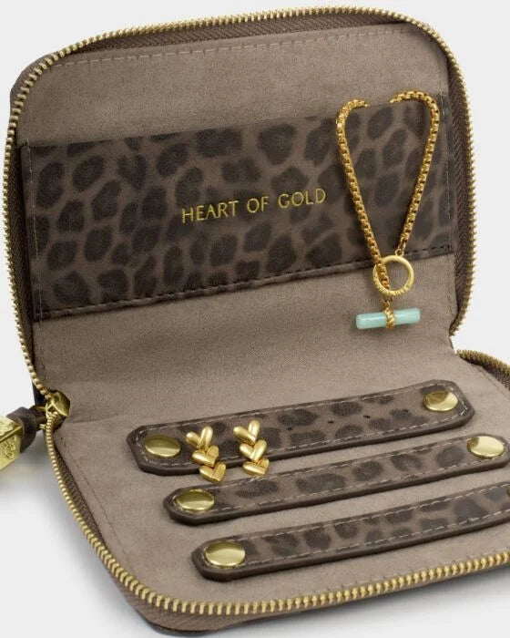 SLIM JEWELLERY CASE | HEART OF GOLD JEWELLERY CASE