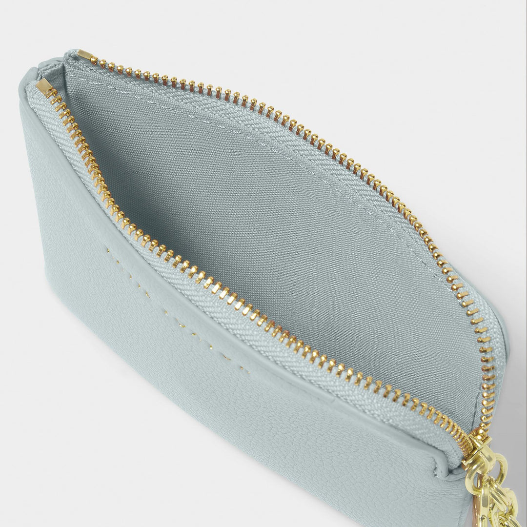 TILLY KEYCHAIN PURSE DUCK EGG BLUE