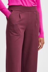 RIZETTA WIDE CROP TROUSER PORT ROYALE