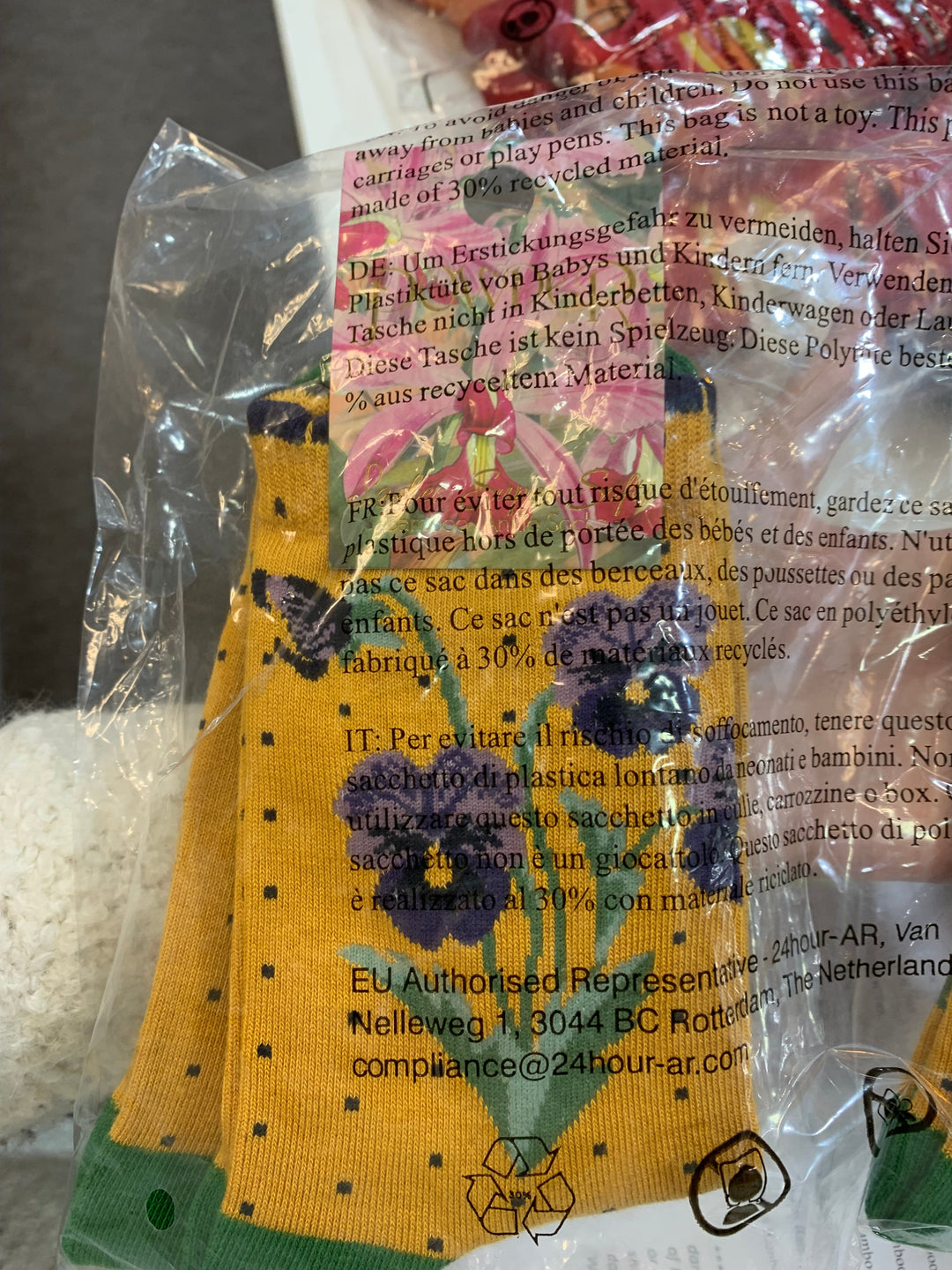 BAMBOO MIX ANKLE SOCKS - PERFECT PANSIES MUSTARD