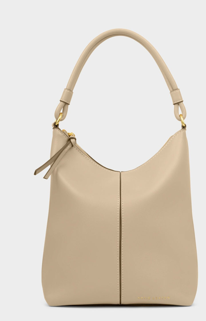 HALLIE SATCHEL BAG | Light Taupe