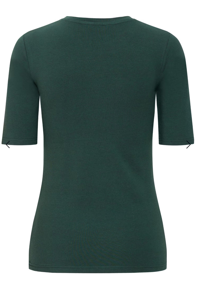 PAMILA HALF SLEEVE T-SHIRT GREEN GABLES MELANGE