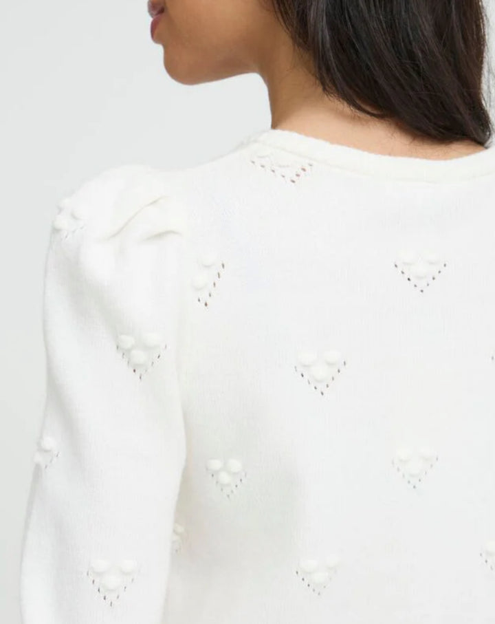 MARSHMALLOW MANINA STRUCTURED CARDIGAN