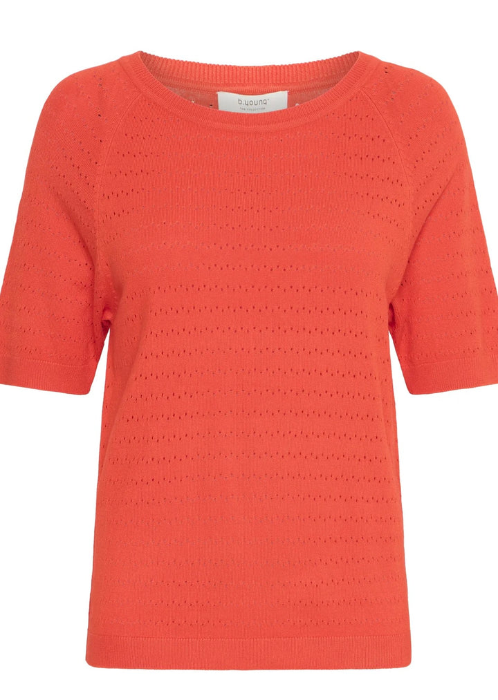 OMANJA SS JUMPER FLAME SCARLETT