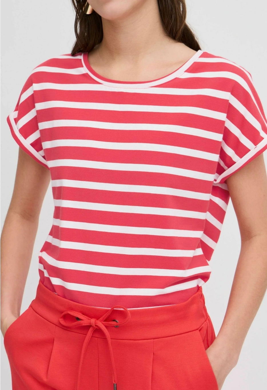 PAMILA ONECK T-SHIRT POLNSETTIA MIX