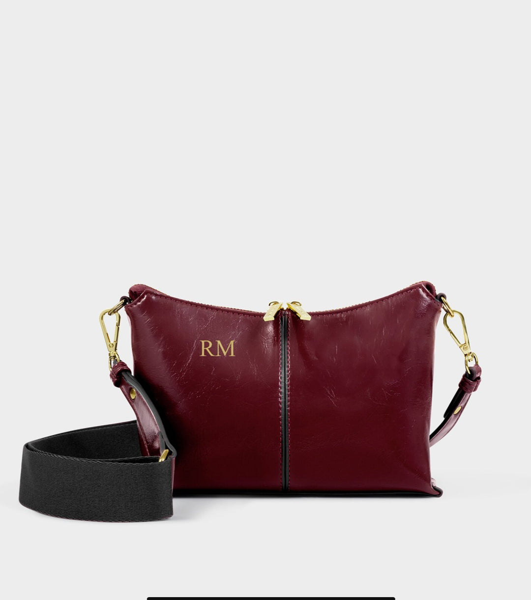 LAILA CANVAS STRAP CROSSBODY BAG| CHERRY CRACKLE