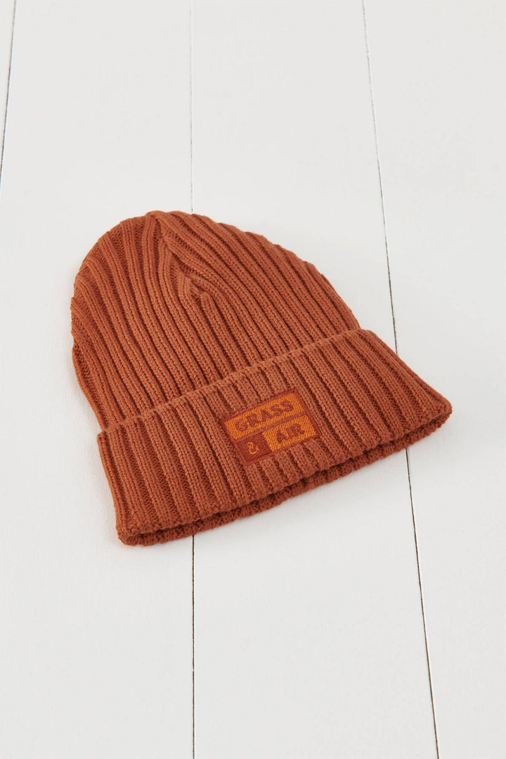 Burnt Orange Beanie: Orange / 3-5years