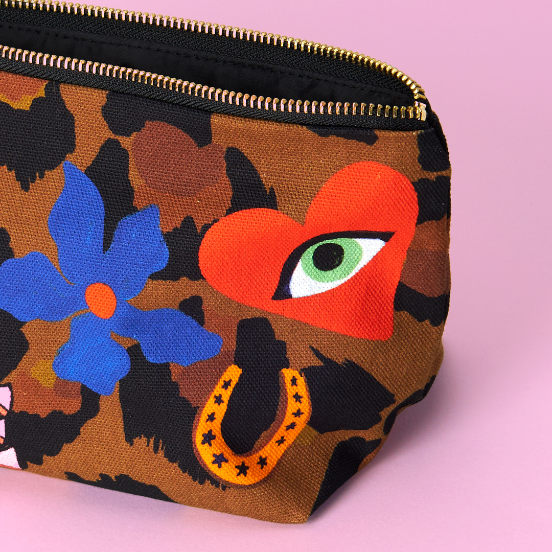 Leopard Icon Zip Bag: Non Personalised