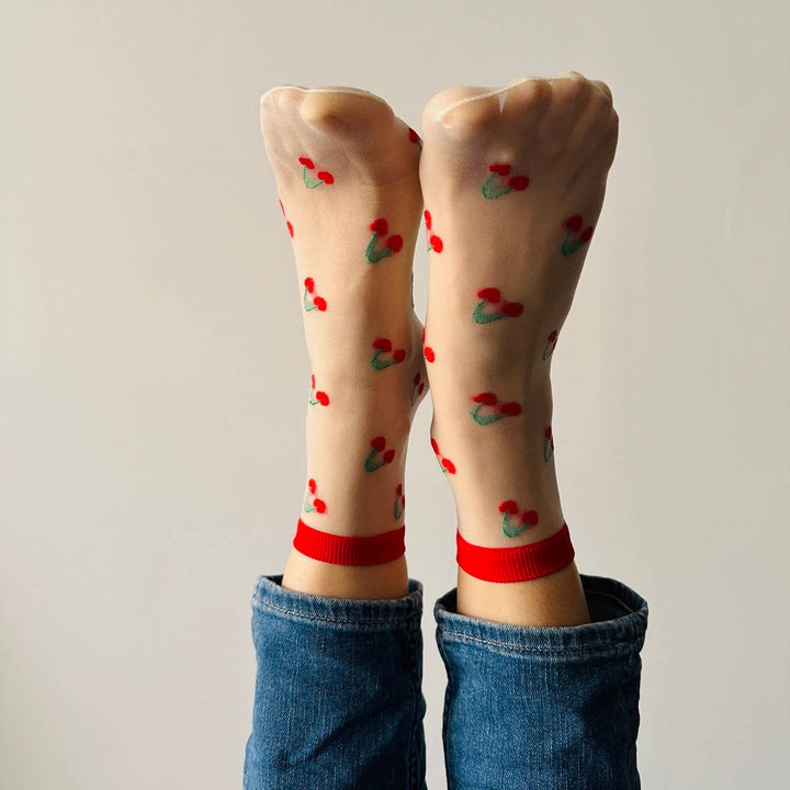 Clémence - Fruit spring socks - CHERRIES