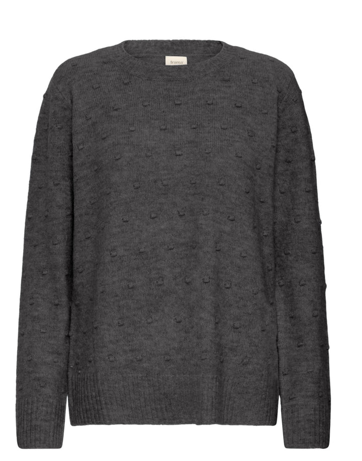 ELISE JUMPER GRAY PINSTRIPE MELANGE