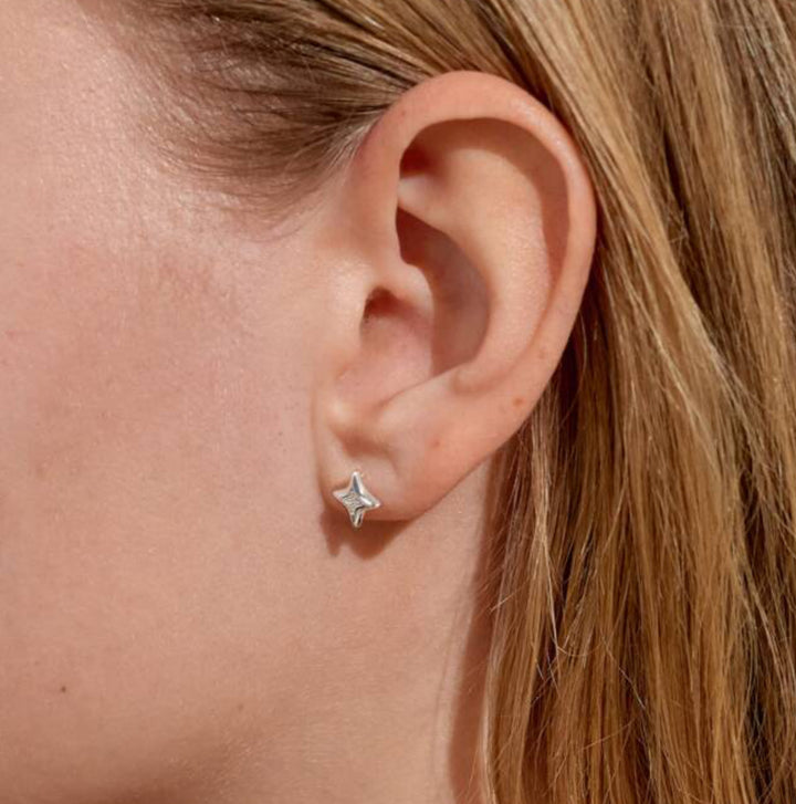 EARRING BAUBLE CHRISTMAS WISHES SILVER PLATED STUDS