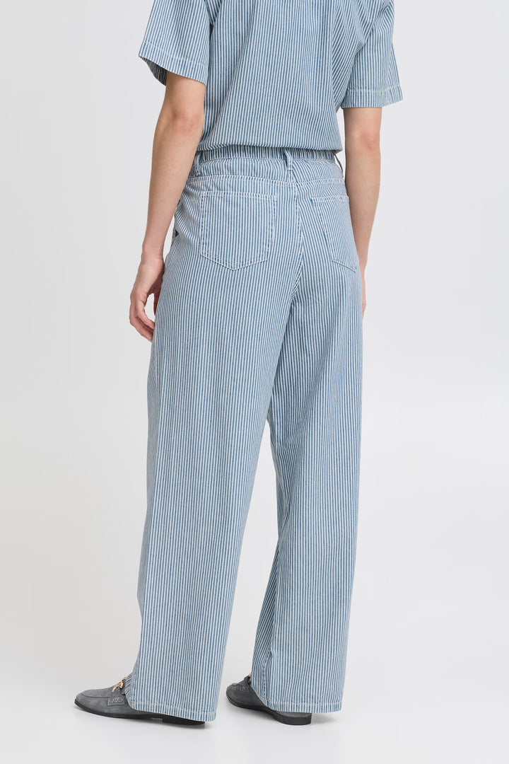LARO PANTS BLUE STRIPE DENIM