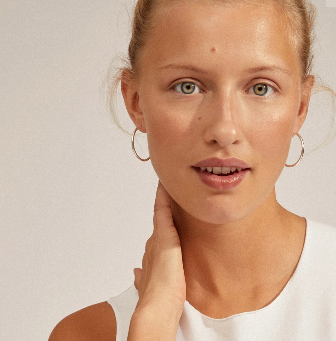 EANNA maxi hoops silver-plated