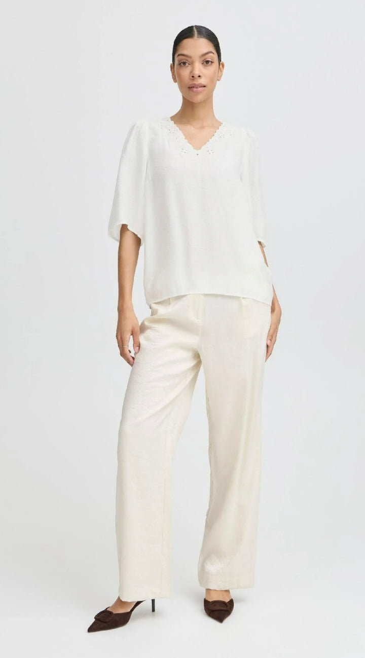 HAVALA SL BLOUSE MARSHMALLOW