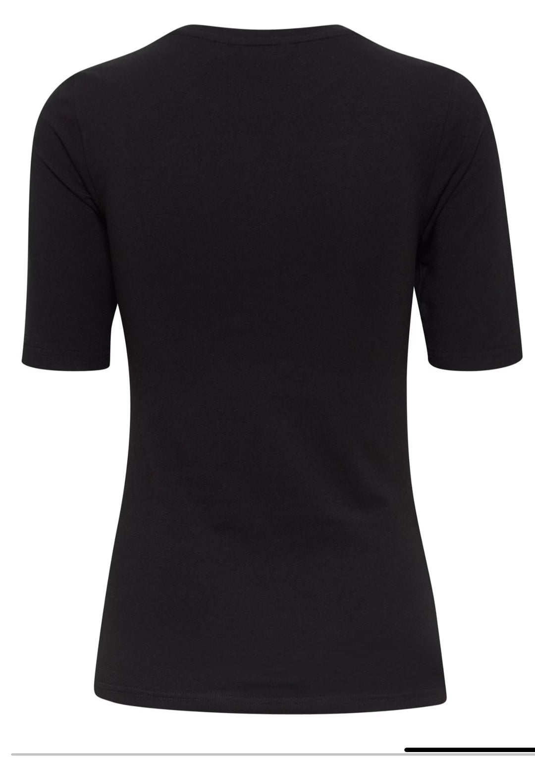 PAMILA HALF SL T-SHIRT BLACK