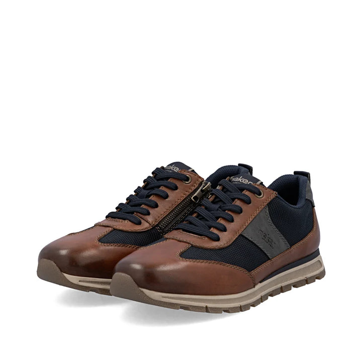 Rieker Men's Brown Leather Trainers B0507-24