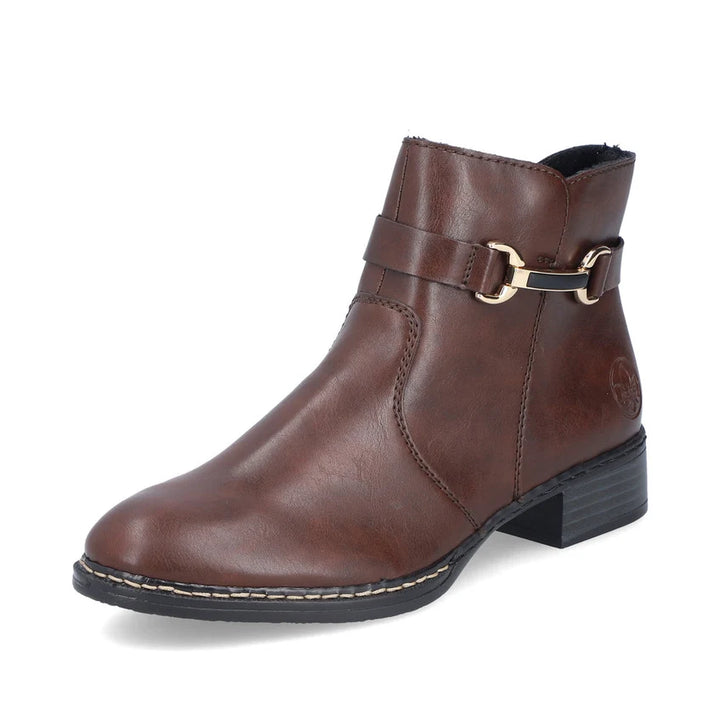 Rieker Women's Brown Ankle Boots 73487-25