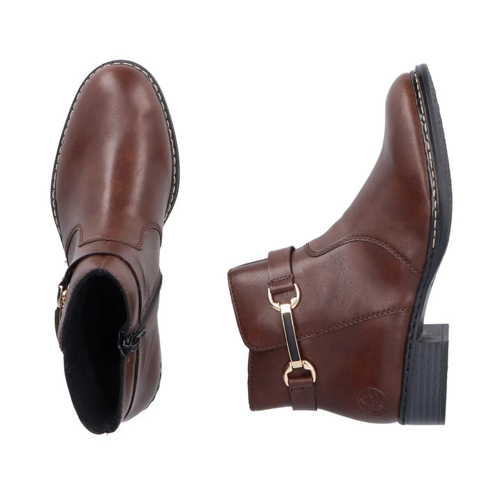 Rieker Women's Brown Ankle Boots 73487-25