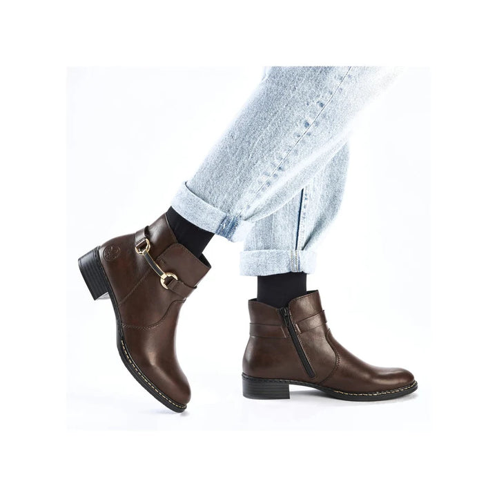 Rieker Women's Brown Ankle Boots 73487-25
