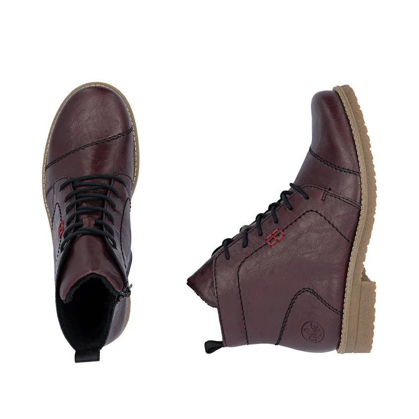 Rieker Women's Red Boots 73500-30