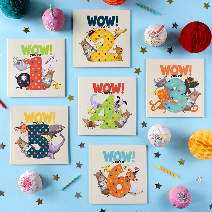 Wow! You're 3 | Age Cards | Age Birthday Cards | Age 3