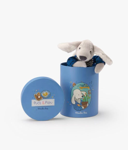 POUPEE CHIEN PILOU BLEU (EN BOITE) PUCE & PILOU DOG DOLL