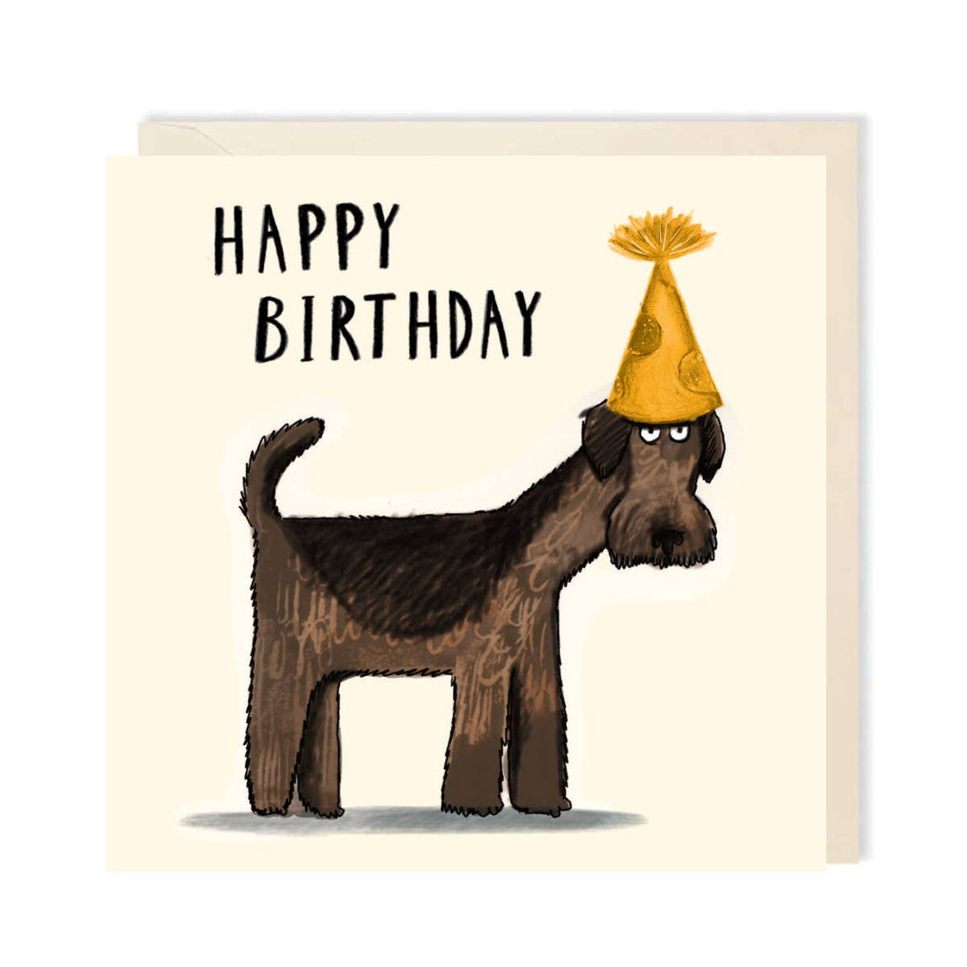 Birthday Grumpy Dog Card | Cute Dog Funny Greeting Card