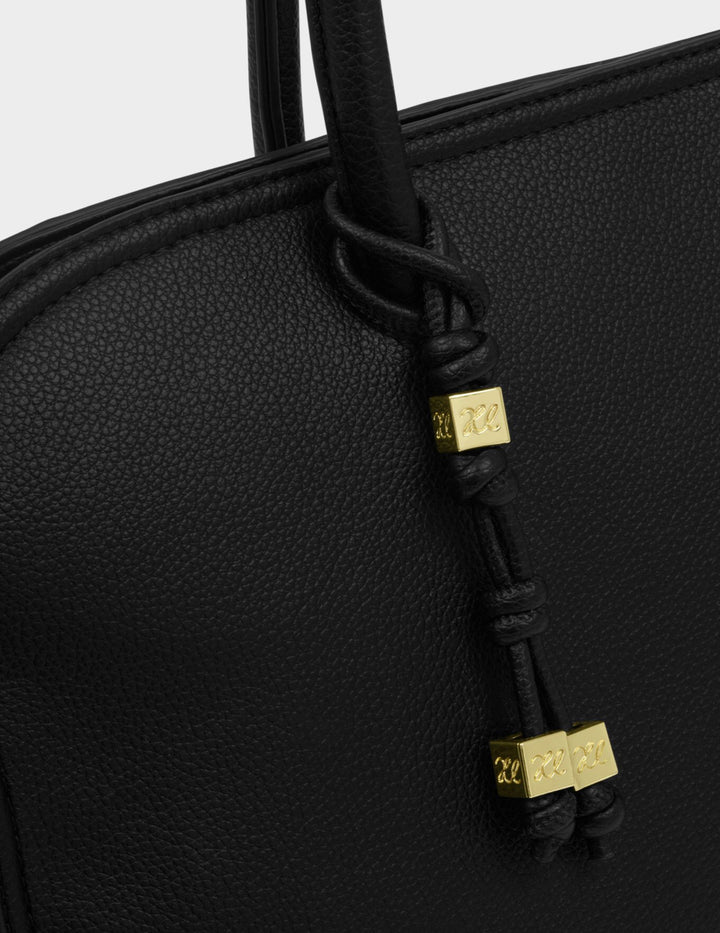 HADLEY SHOULDER TOTE BAG | BLACK