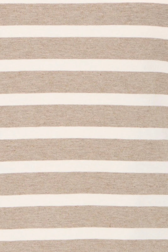 PAMILA ONECK T-SHIRT  CASHEW MIX