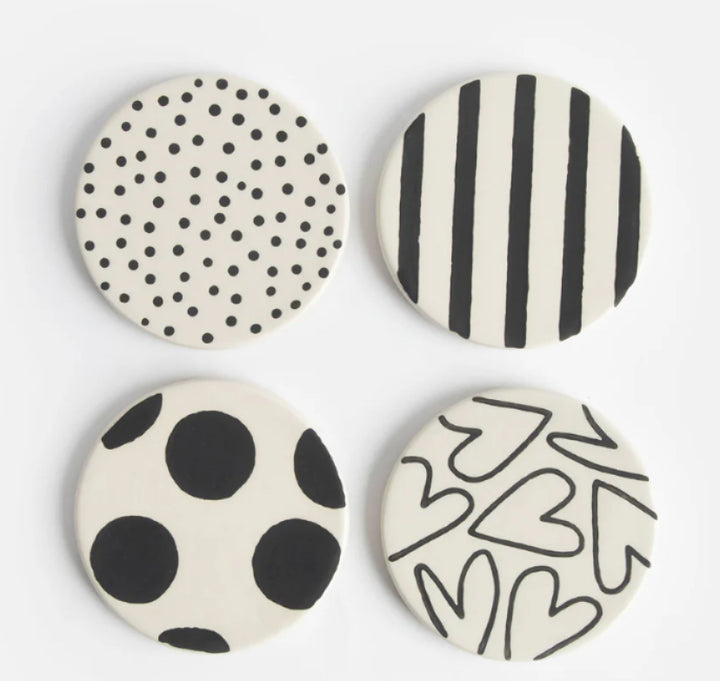 MONO MIXED PRINT SET OF 4 COASTERS