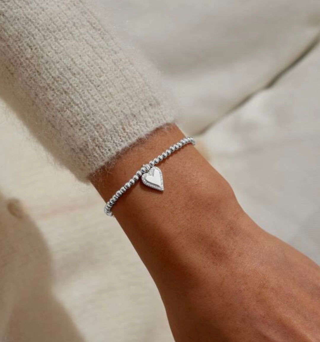 A LITTLE WITH LOVE SILVER PLATED BRACELET