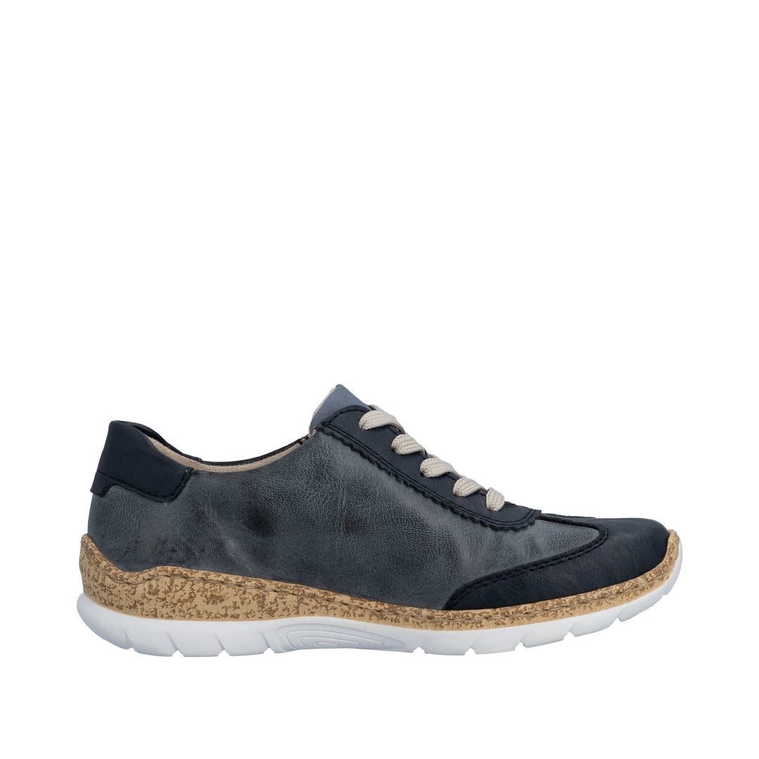 Ladies Blue Comfort Rieker Shoe