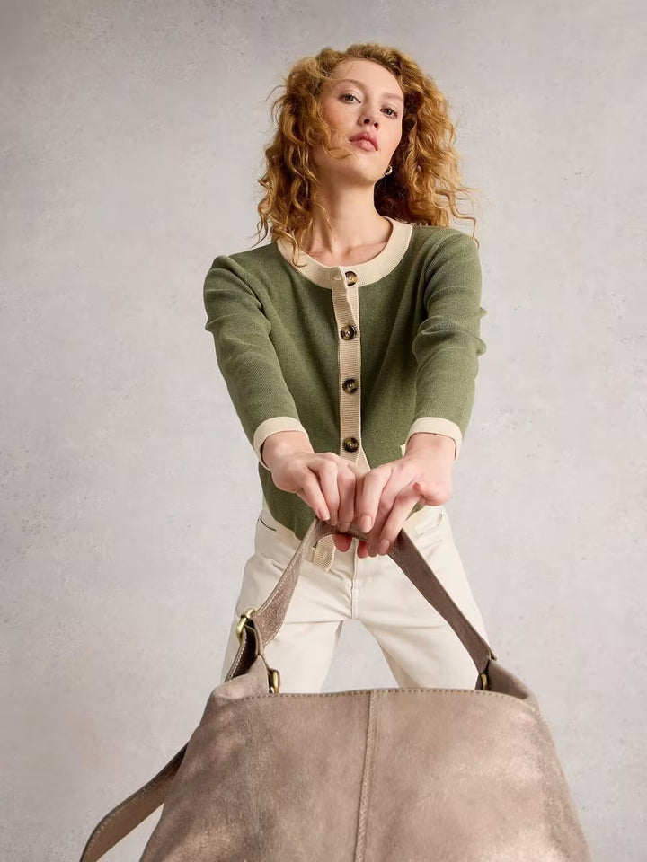 CHARLOTTE CARDI KHAKI GREEN