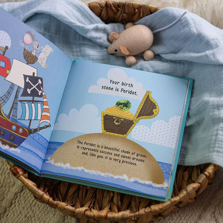 Born In August Gift Book | Baby Shower Gift | Personalised |