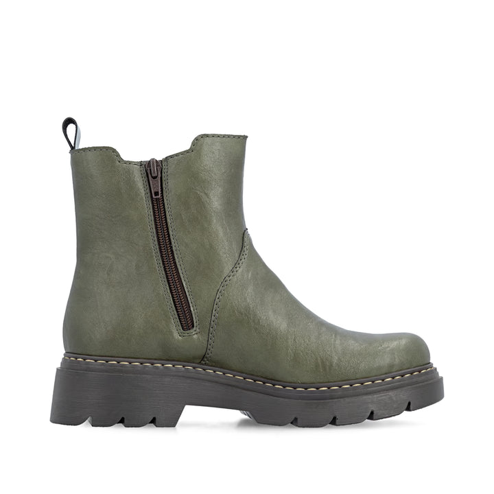 Rieker Women's Green Chelsea Boots 76750-54
