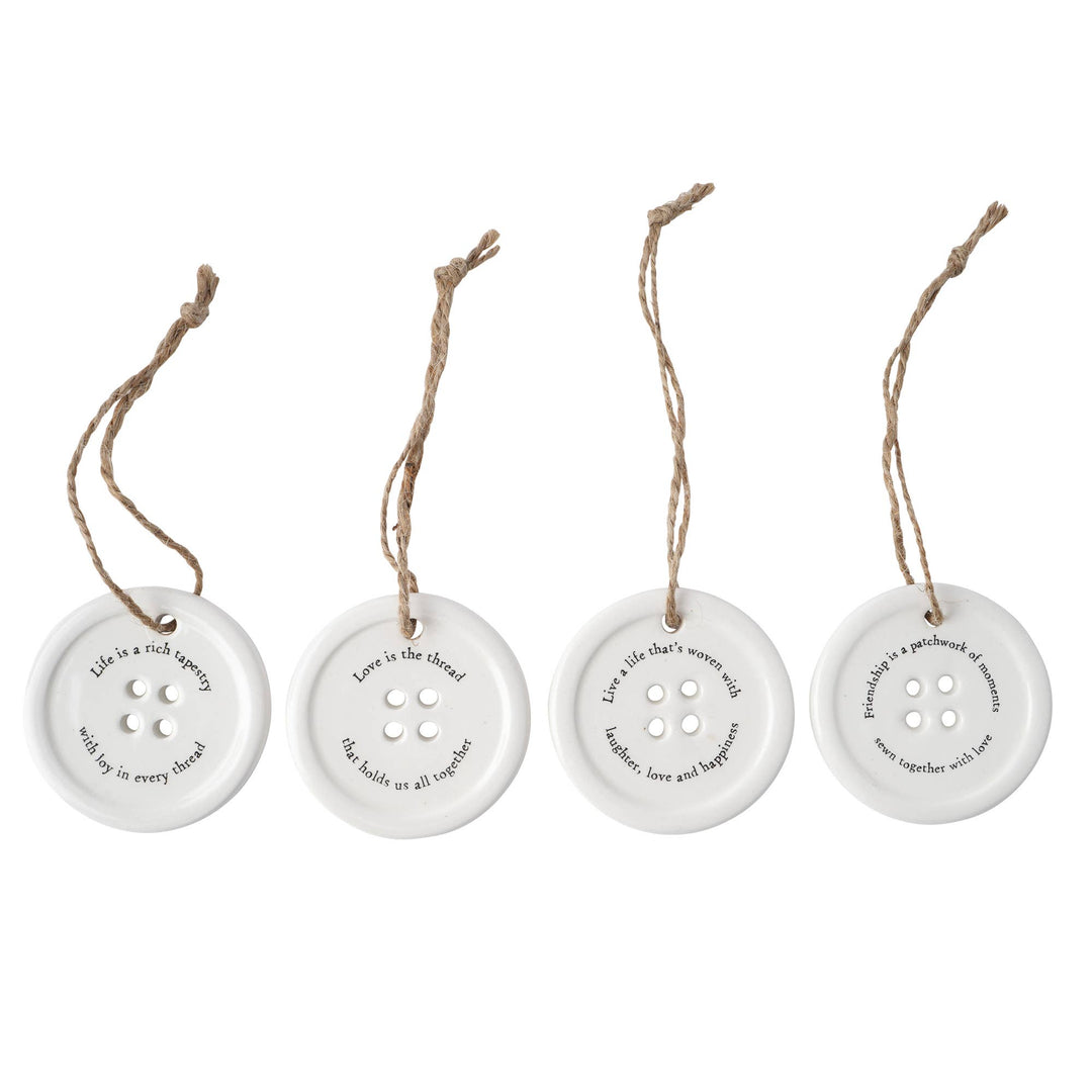 Send With Love 8 Assorted Button Hangers In Dish