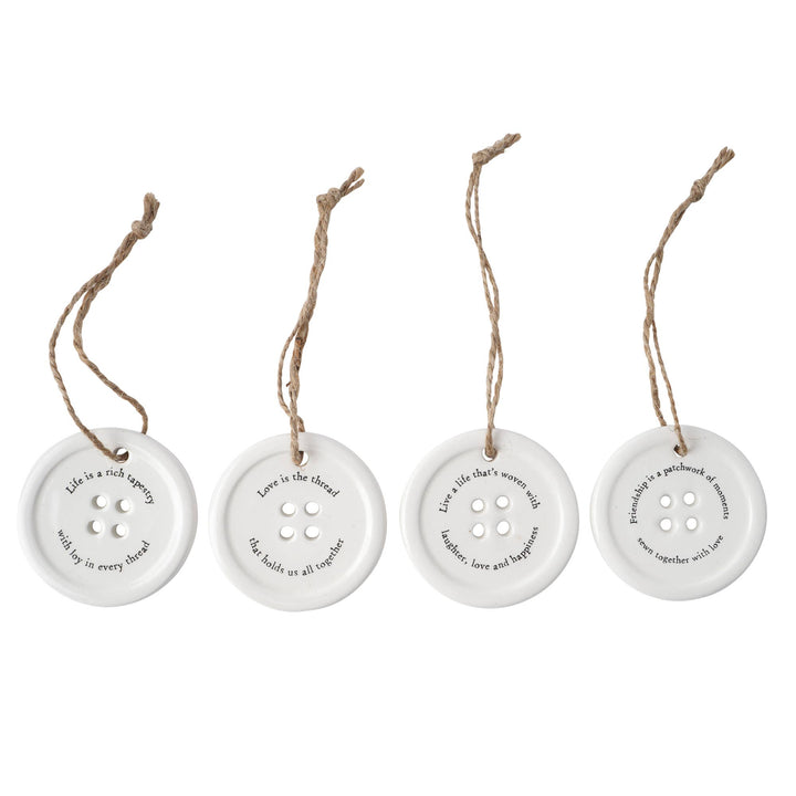 Send With Love 8 Assorted Button Hangers In Dish